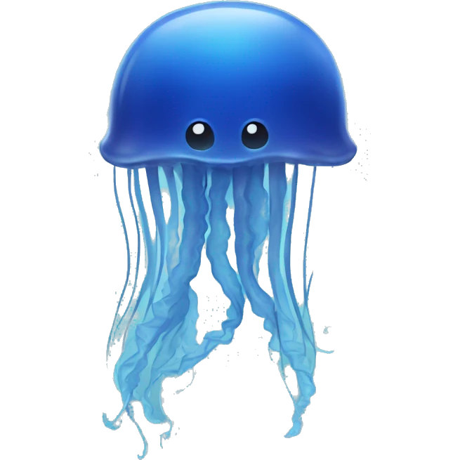 Blue jellyfish emoji