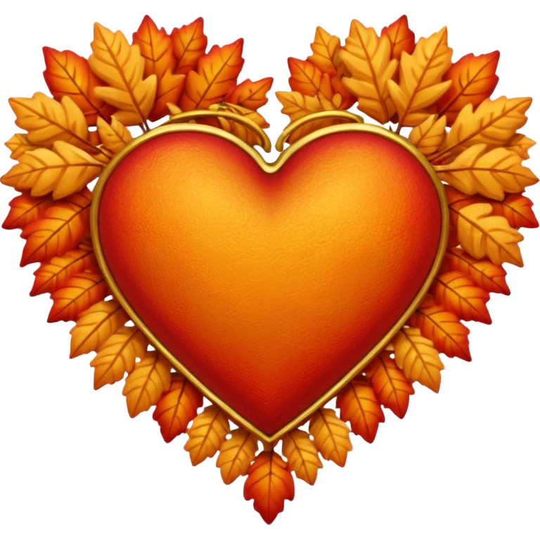 Autumn heart emoji