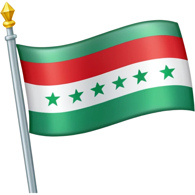 Syria green flag  emoji