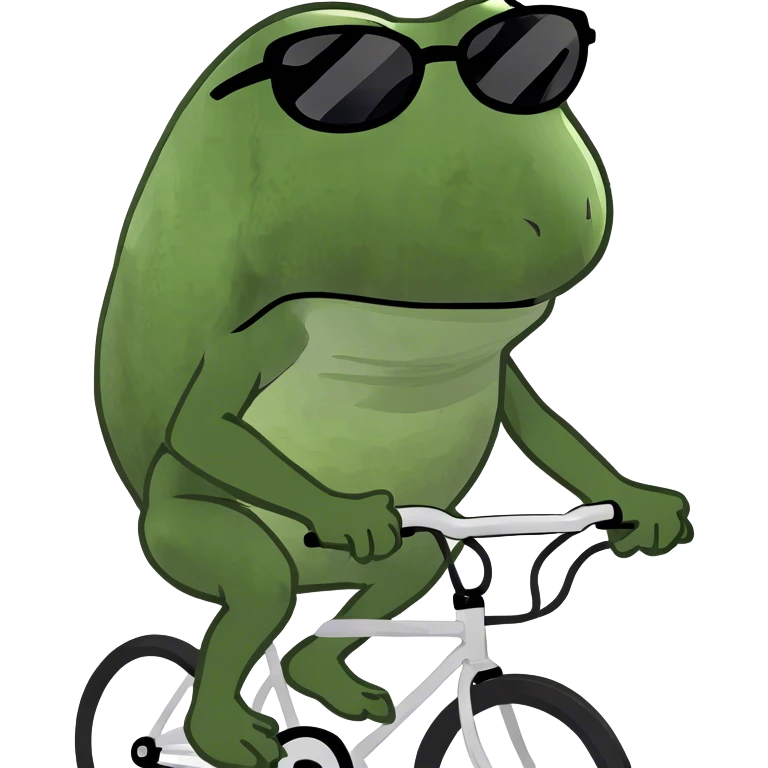 bufo riding a bike emoji