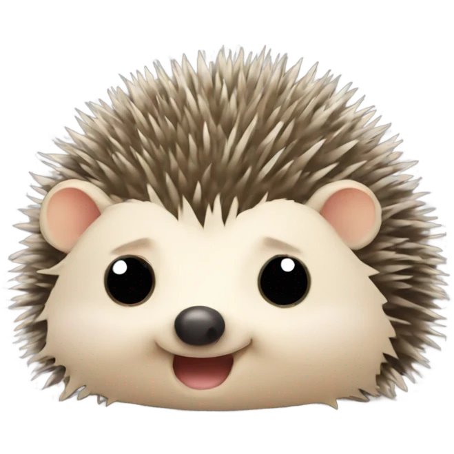A hedgehog rolling its eyes  emoji