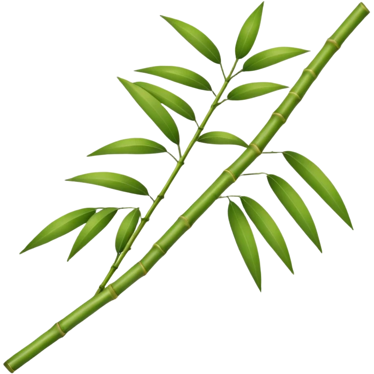 small bamboo branch, simple, natural colors emoji