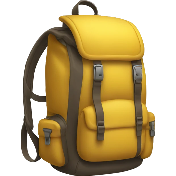 YELLOW backpack emoji