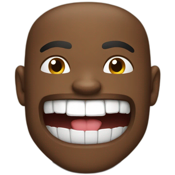 boxer man teeth emoji