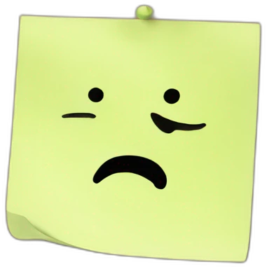 sticky note emoji