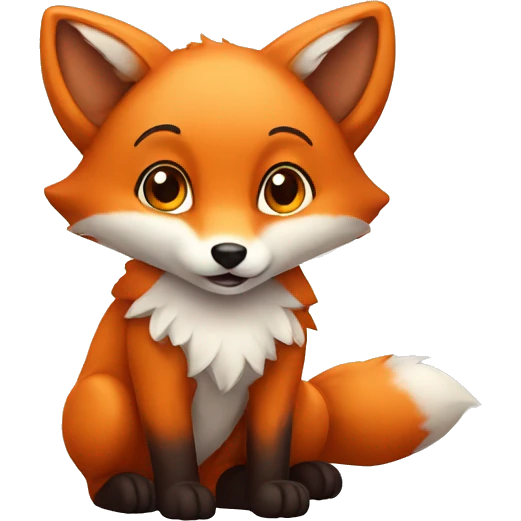 Cute fox emoji