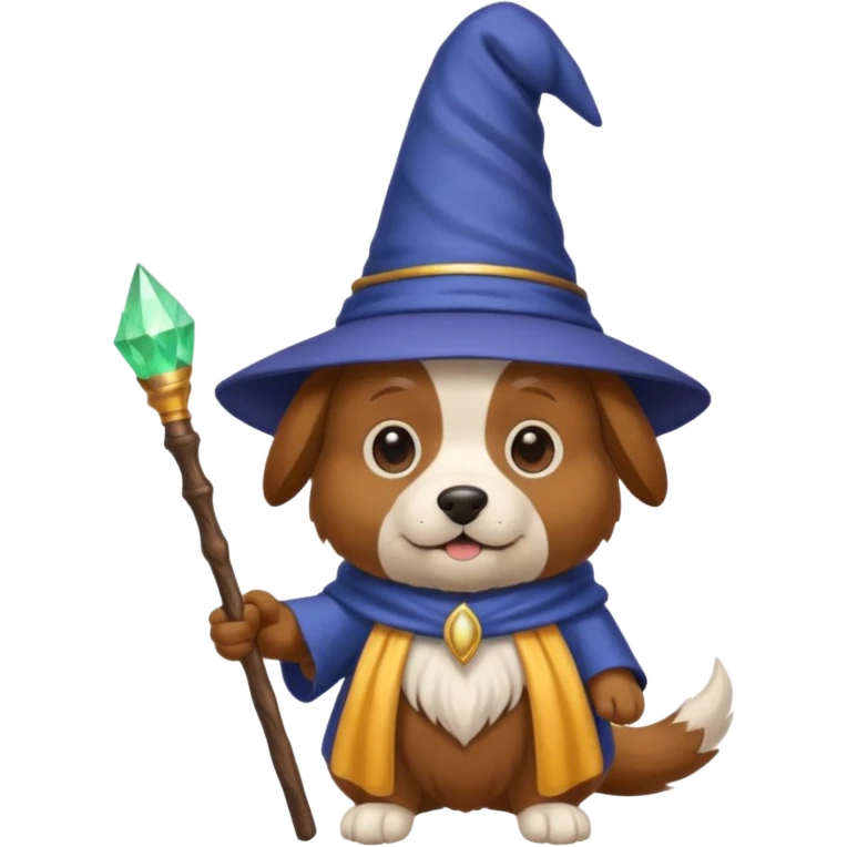 Dog wizard emoji