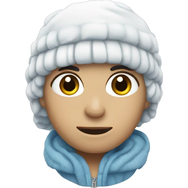 nieve azul emoji