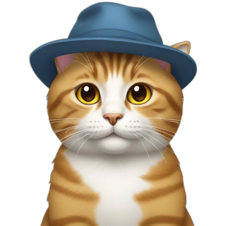 cat wearing a hat emoji