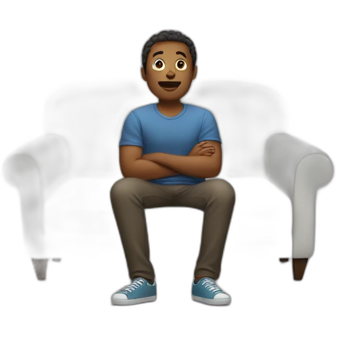 Sit on couch emoji
