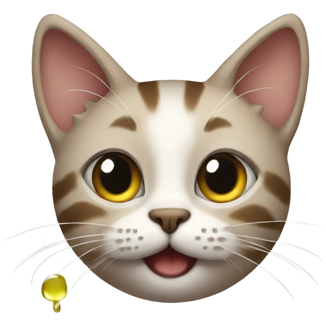 Cat with oil emoji