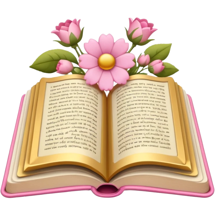 Bordo Open book in a girly style emoji