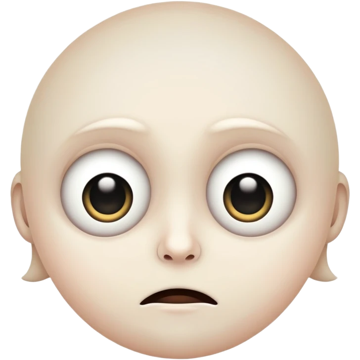 Creepy face  emoji