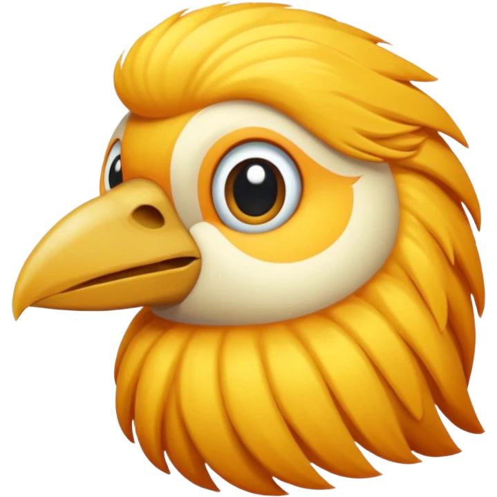  long haired bird emoji
