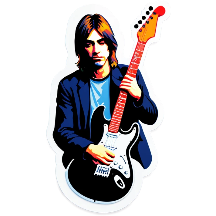 Nirvana and a guitar  emoji