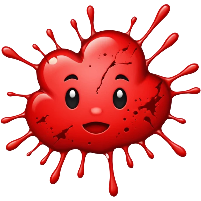 Red splatter emoji emoji