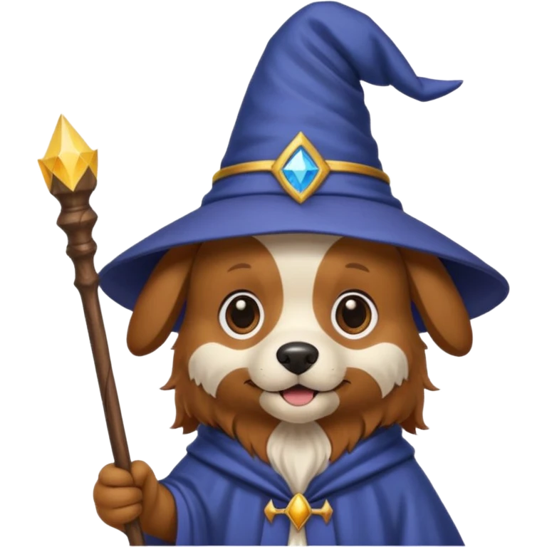 Dog wizard emoji