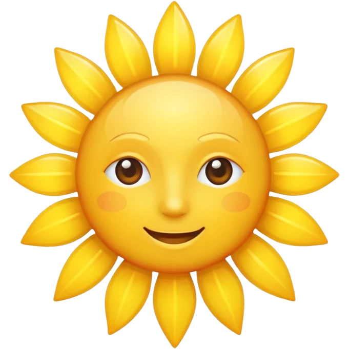 sun with no face emoji