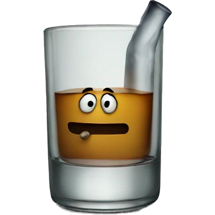 smoking from a glass emoji