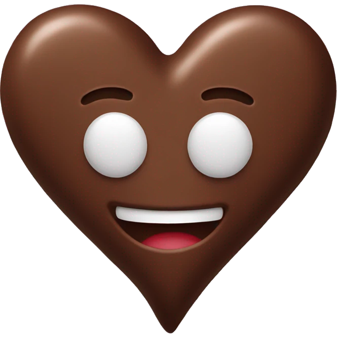chocolate heart emoji