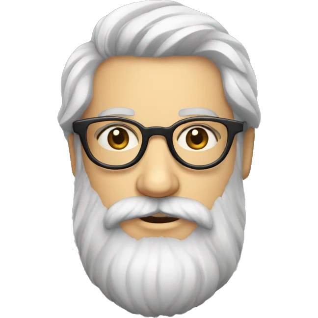 Majestic french bearded person with glasses emoji