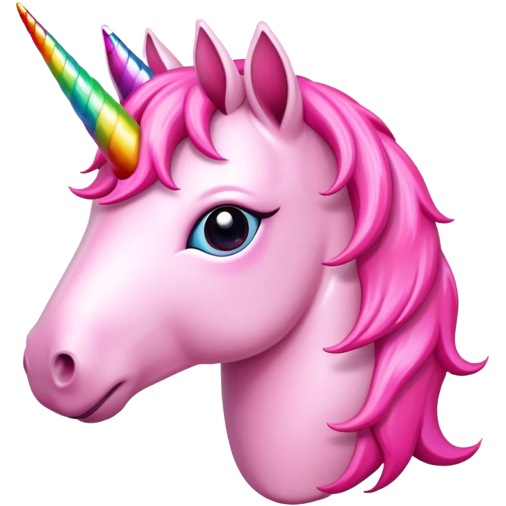Unicornio rosa  emoji