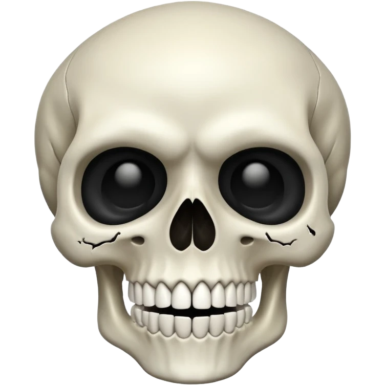 A scary skull emoji