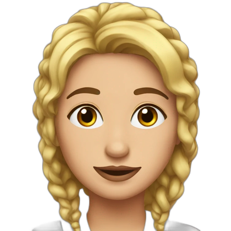 Dama pestañas grandes emoji