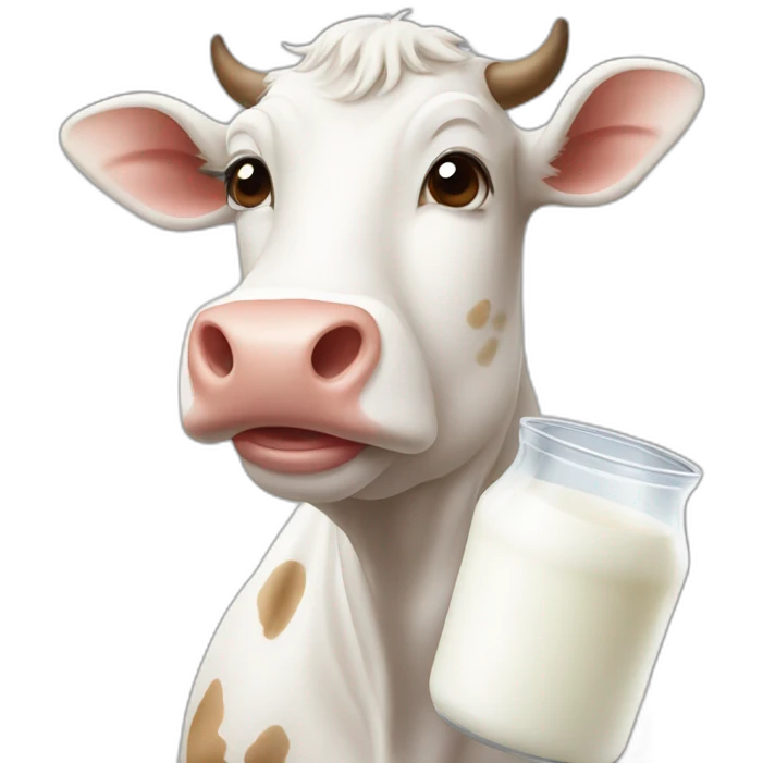 cow with milk emoji