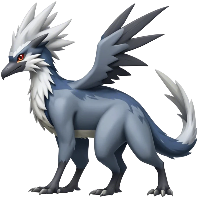 Silvally-Nargacuga-hybrid full body emoji