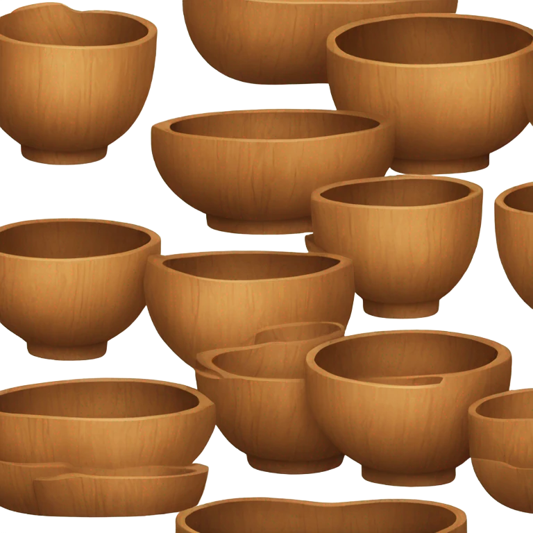 Acacia wood bowl emoji