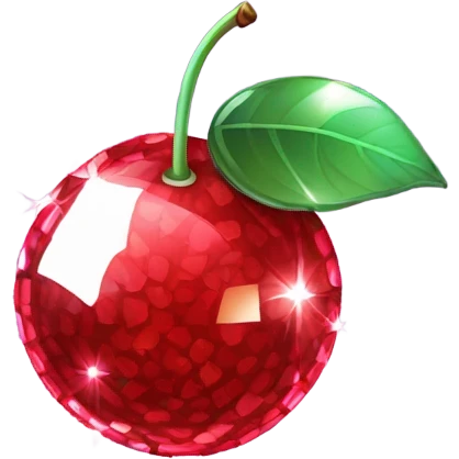 Disco ball cherries  emoji