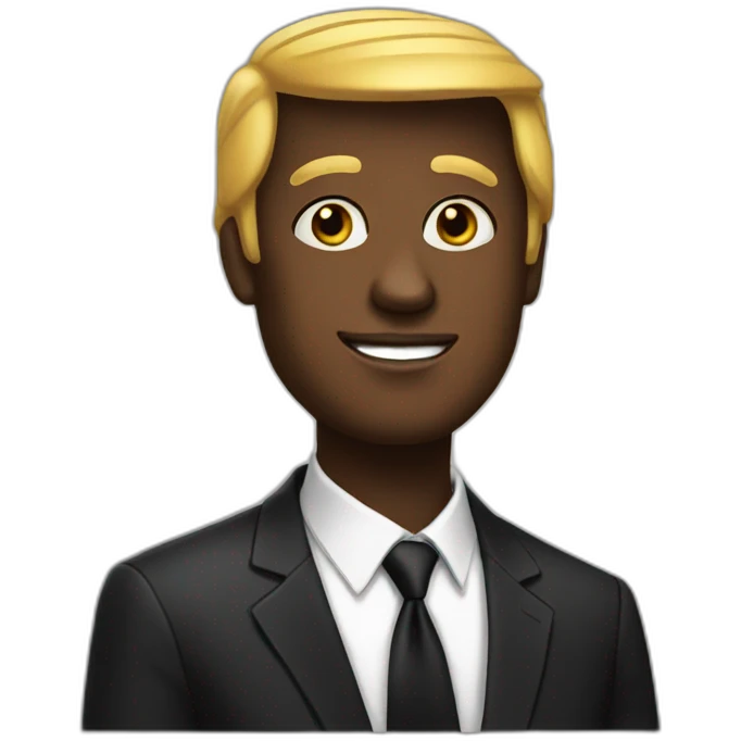 black trump emoji