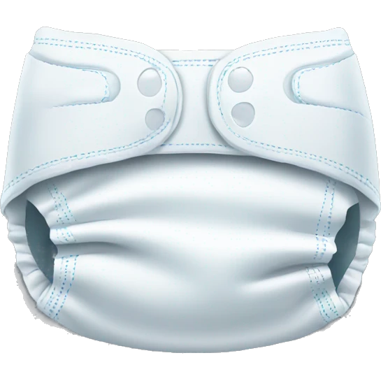 reflective detailed paper diaper emoji