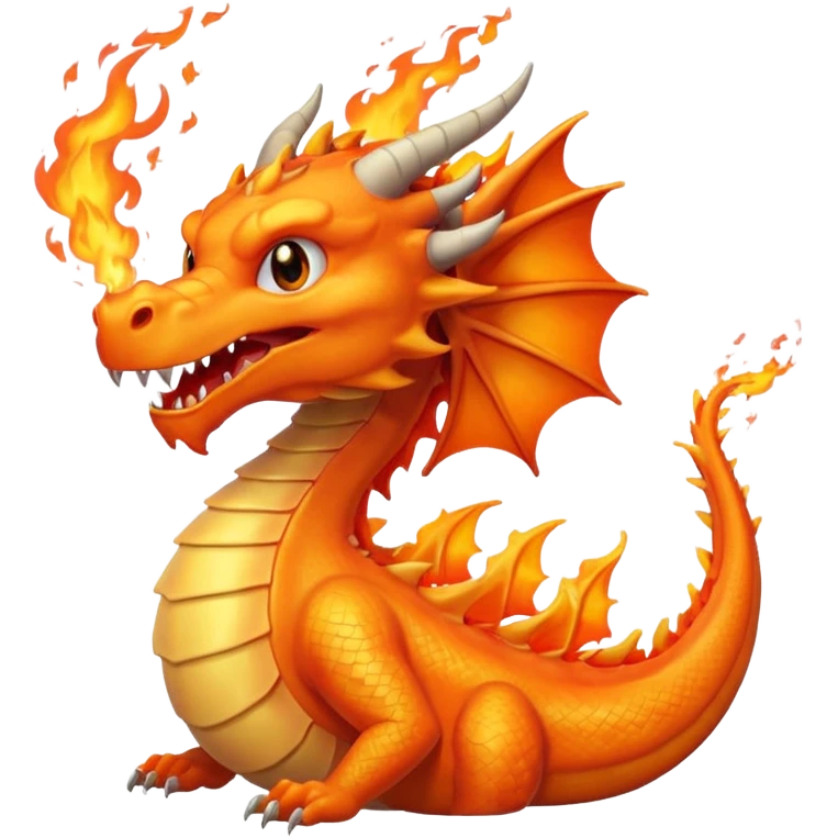 Dragon exhaling fire  emoji