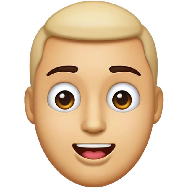 Appleの絵文字の顔が絵文字の顔がパリピになっている絵文字 emoji