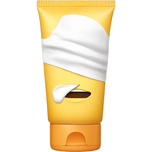 facial sunscreen e emoji