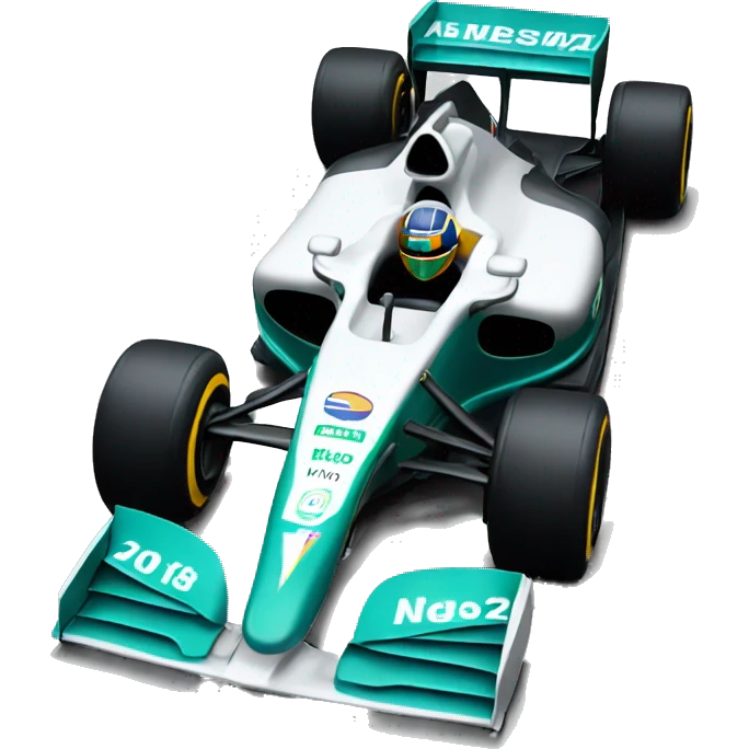 a formula one car from brazil emoji