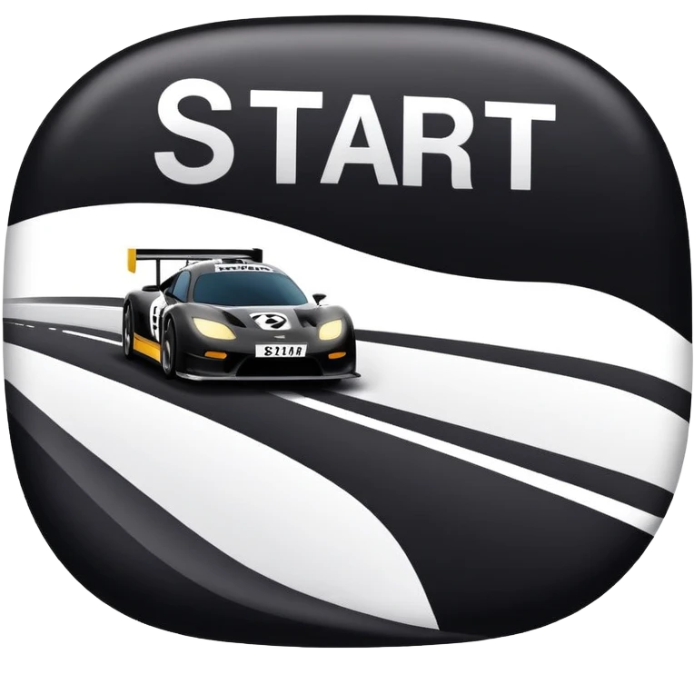 race line with banner above saying start emoji