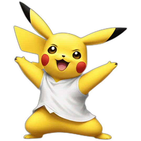 Pikachu qui danse emoji
