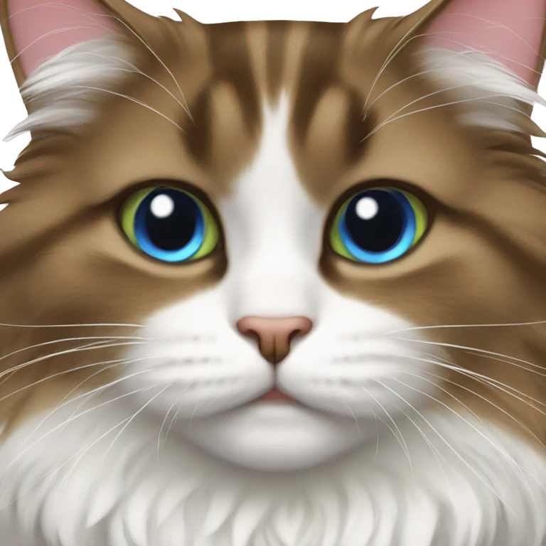 fluffy tuxedocat emoji