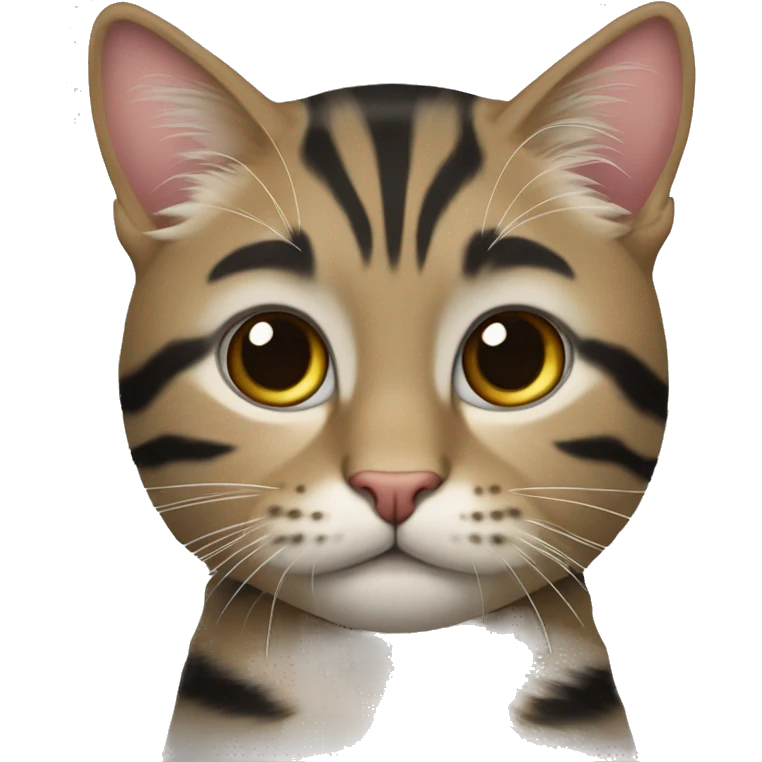 черный котенок инопланетянин  emoji