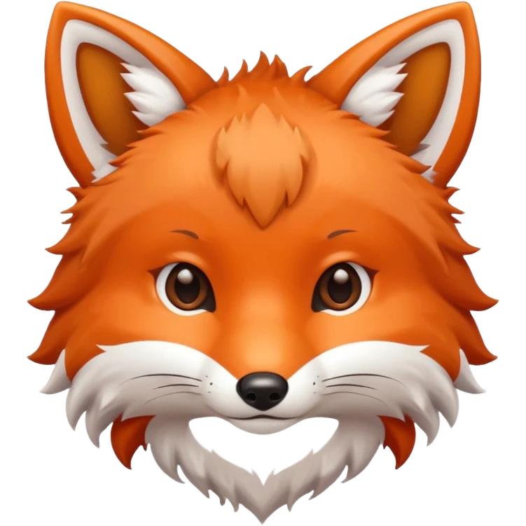 une tête de renard trop kawaii emoji