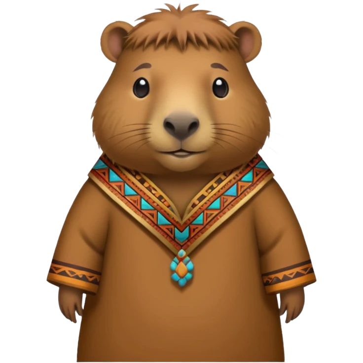 Capybara with inca emoji