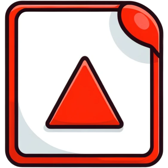 YouTube logo, red rounded rectangle with white play triangle button in the center emoji