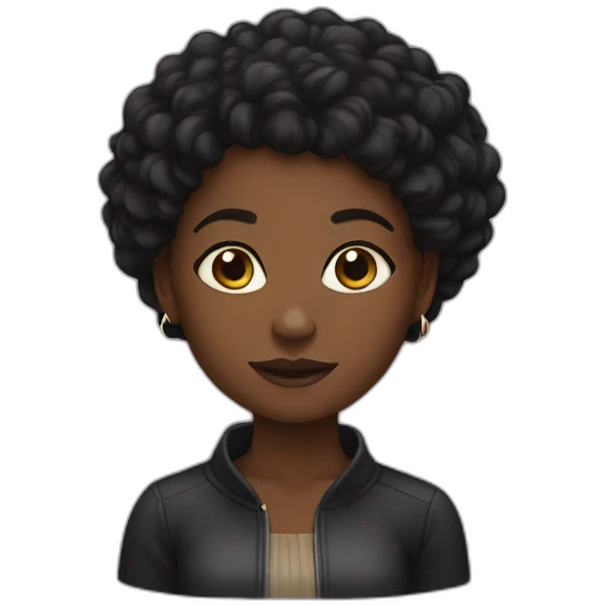 black girl being a black girl emoji