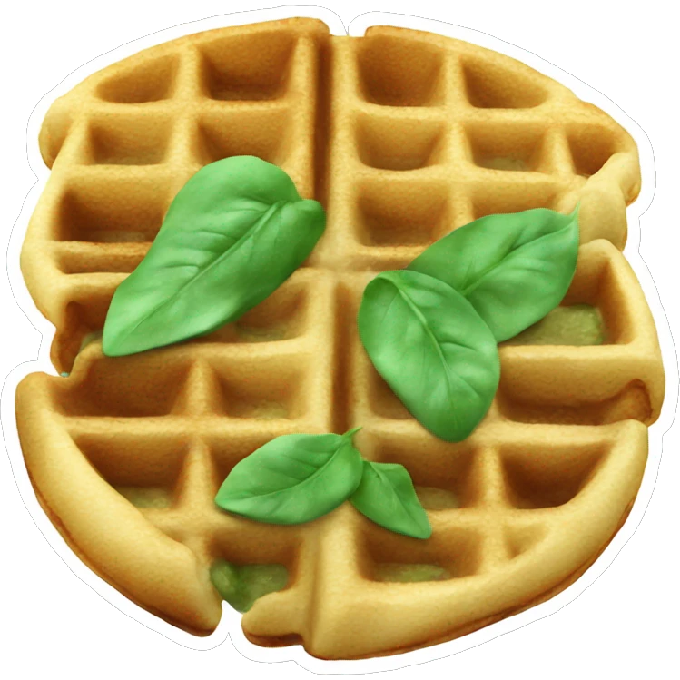 spinach waffles emoji