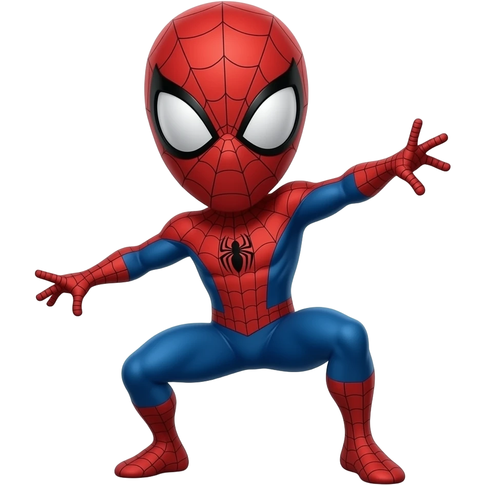 Spider Man doing 67 emoji