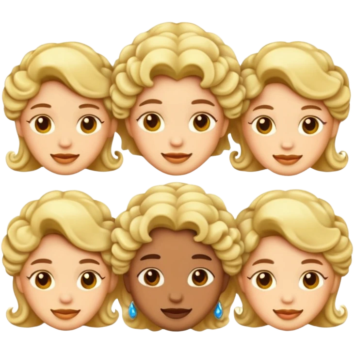haz emojis rococo, que sean de color piel emoji