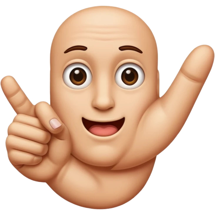 pointing finger emoji